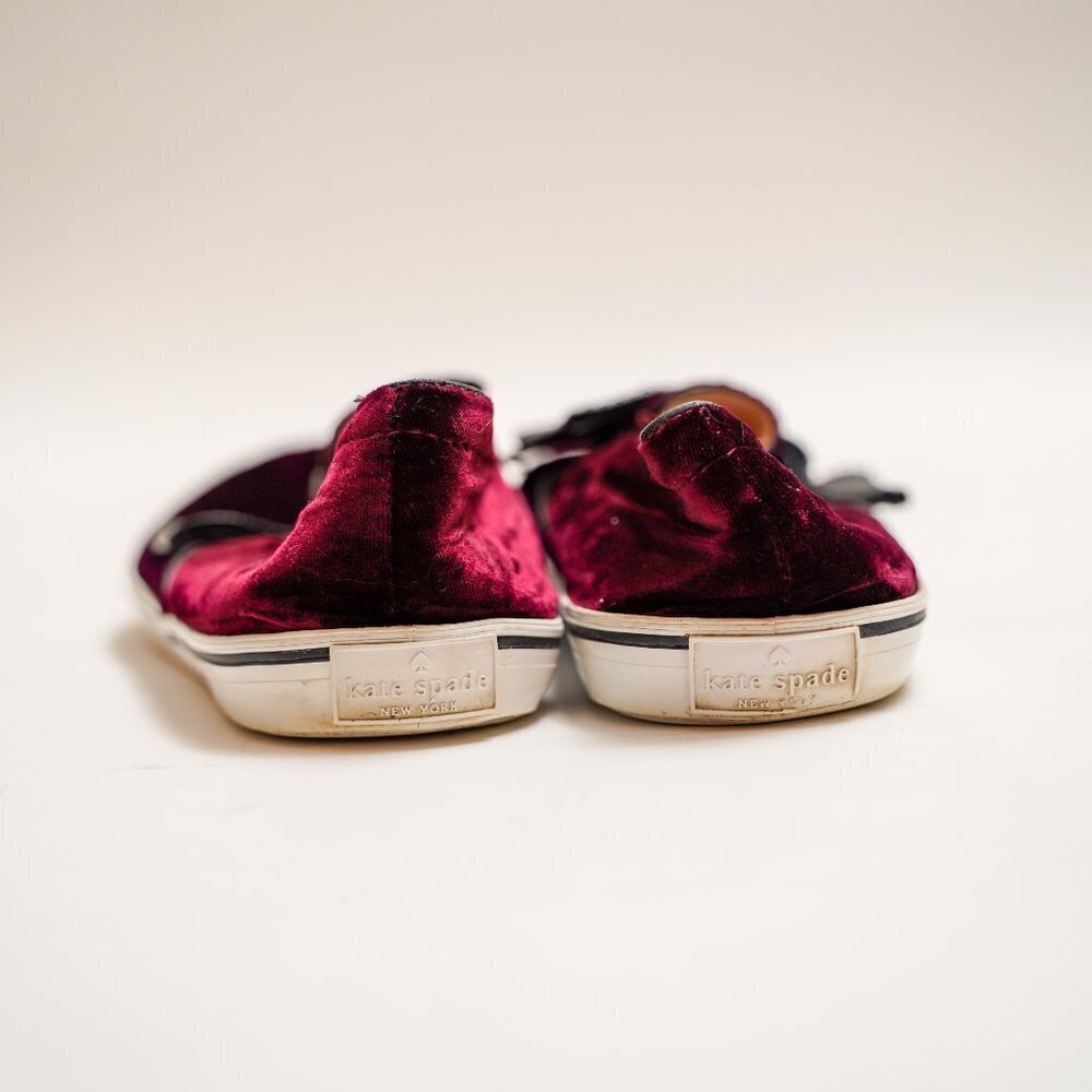 Kate Spade Delise Plum Velvet Sneakers - Picture 5 of 7